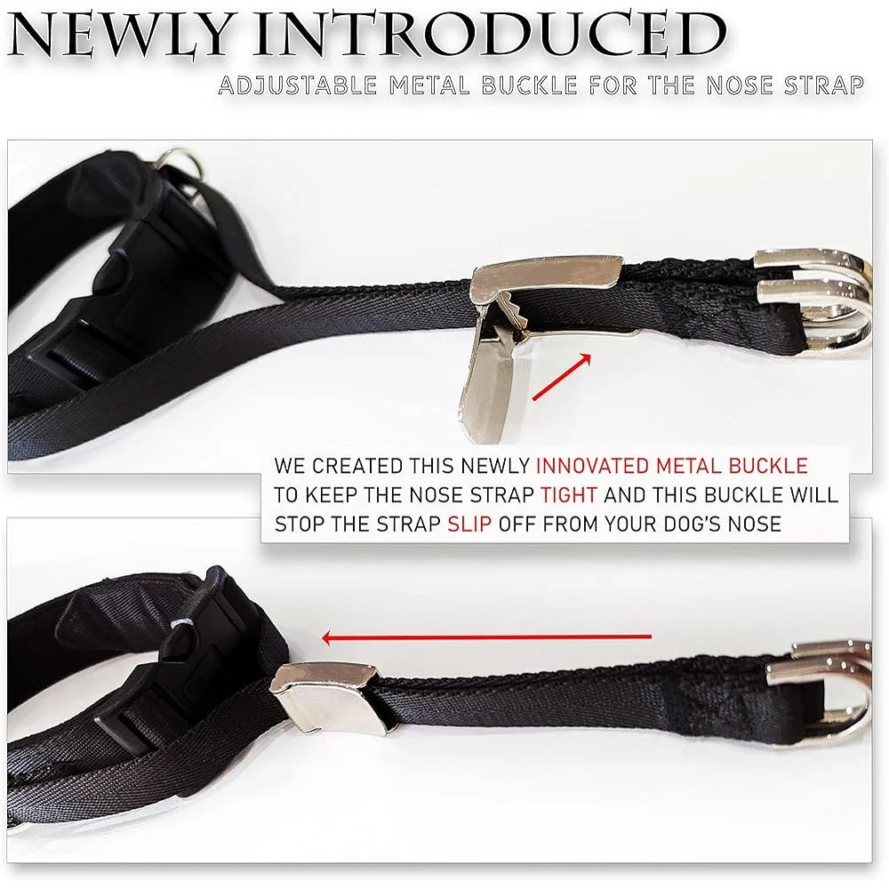 Large No Pull Dog Headcollar Adjustable Training Gear Gentle Comfortable Design Walking Leash Control Safe Humane Solution