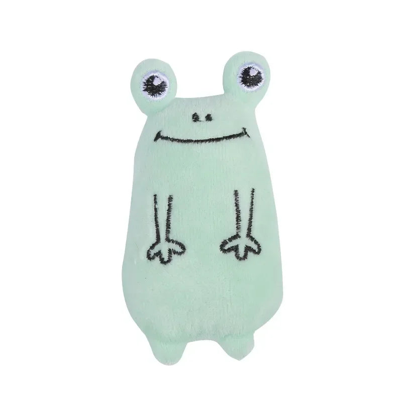 1pcs Catnip Plush Cat Toy Oval Plush Puppet Toys Cat Throwing Toys Plush Puppet Toys Pet Cat Accessories