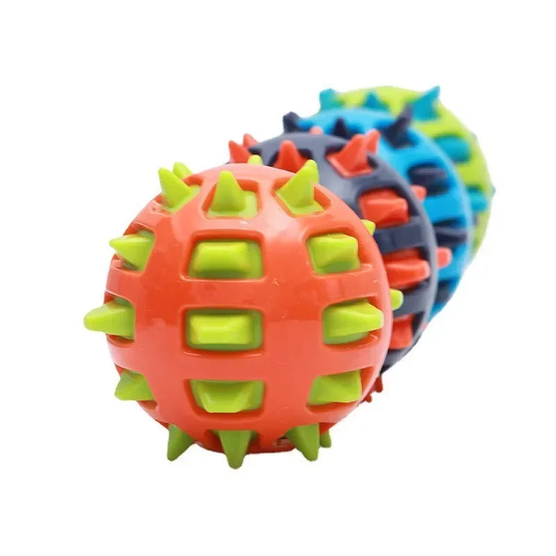 Pet Dog Chew Toy 12cm Dog ball TPR Spikes Molar Cleaning Tooth Funny Toy Indestructible Interactive Toy Products Pet Supplies