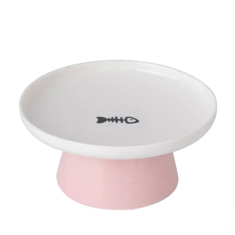 Cat Bowl Ceramic Pet Bowls Cat Dog Bowl Dish Pet Food Plate Kitten Water Dish Feeder Dog Bowl Feeder for Cats Pet Accessories