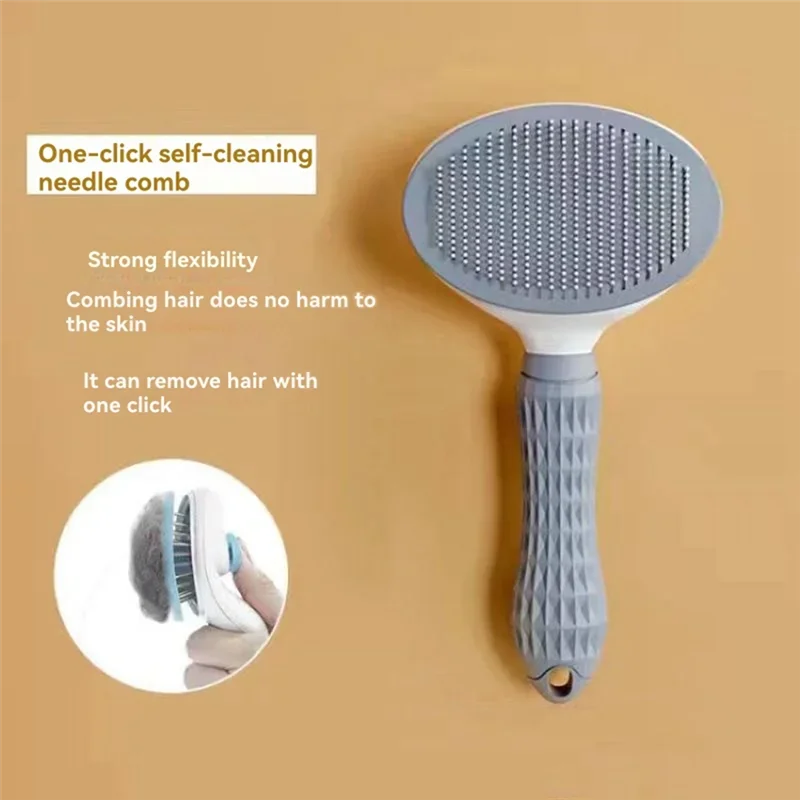 A88E-Cat Comb Remove Loose Hair Comb Dog Hair Removal Brush Cat Hair Removal Brush Pet Cat Supplies