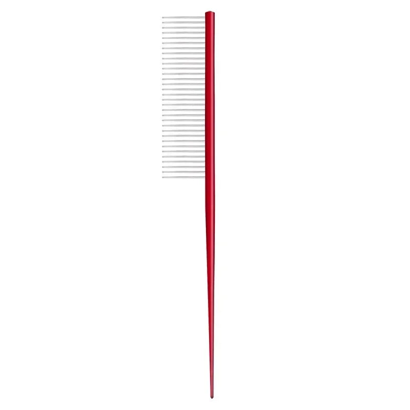 Pet Cat Dog Fine Tooth Comb Hair Beauty Brush for Pet Cat Dog Stainless Steel Long Handle Comb Supplies