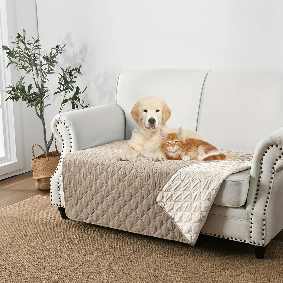100% Double-Sided ANTI-LEAKAGE Dog Bed Cover Pet Blanket Sofa Couch Furniture Protector Pet placemat Cama perro Accesorios perro