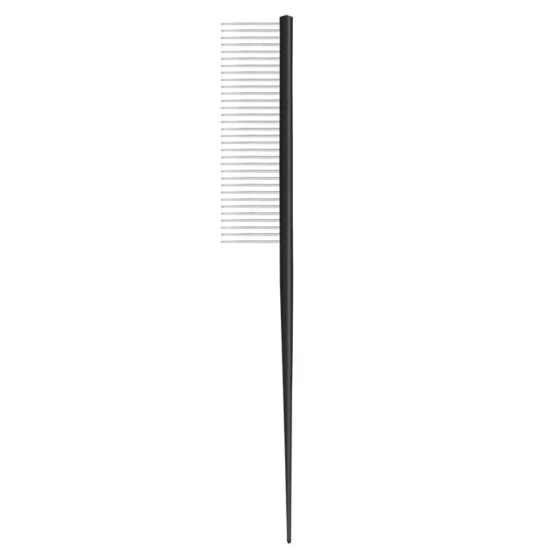 Pet Cat Dog Fine Tooth Comb Hair Beauty Brush for Pet Cat Dog Stainless Steel Long Handle Comb Supplies