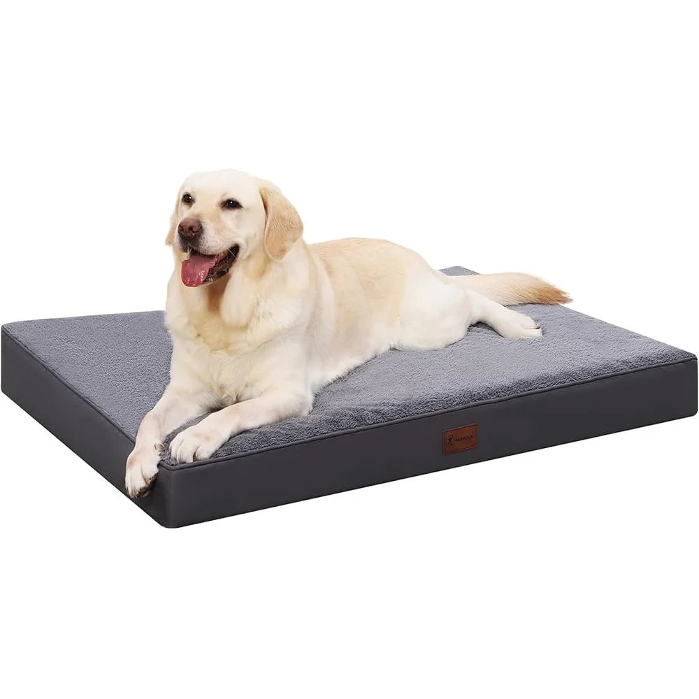 Waterproof Orthopedic Dog Bed Medium Non-Slip Foam Pet Pad Washable Removable Cover Indoor Outdoor Supportive Dog Mat