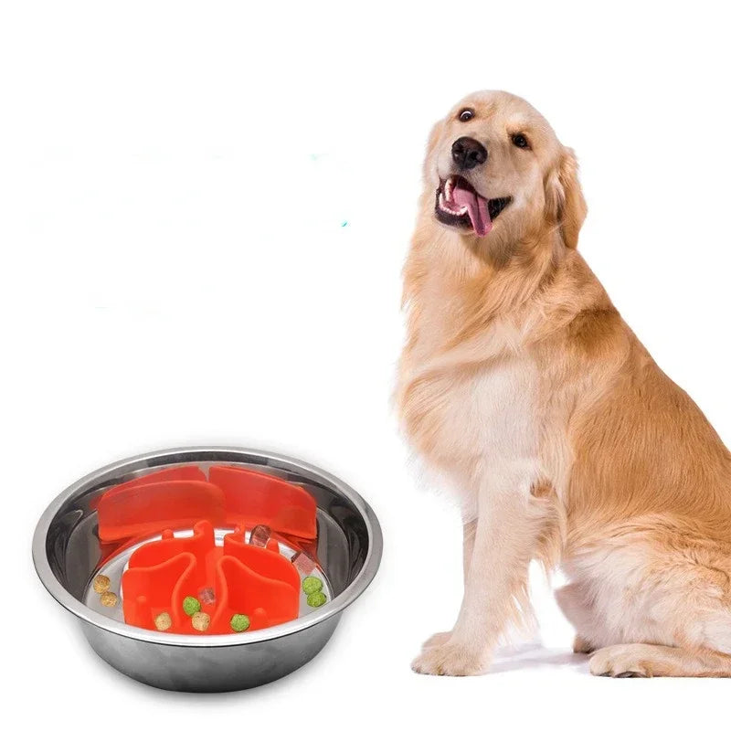 Small with Strong Silicone Products Insert for Cup Medium Large Bowl Slow Pet Spiral Feeding Dogs Suction Feeder