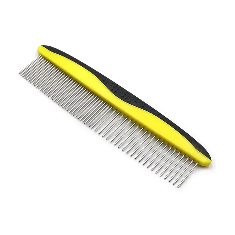 New Pet Comb Stainless Steel Dense Double Teeth Open Knot Comb Cat and Dog Hair Removal Beauty Comb Pet Supplies