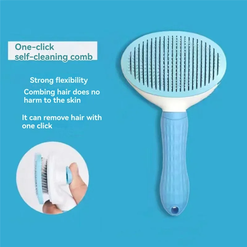 ABPR-Cat Comb Remove Loose Hair Comb Dog Hair Removal Brush Cat Hair Removal Brush Pet Cat Supplies