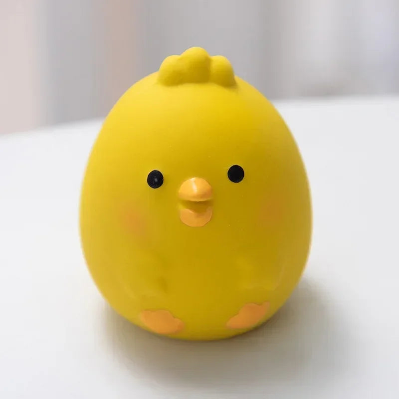 Pet Squeaky Toys Cute Chicken Dog Chewing Rubber Toy Cleaning Tooth Chew For Dogs Bite Resistant Sounder Supplies
