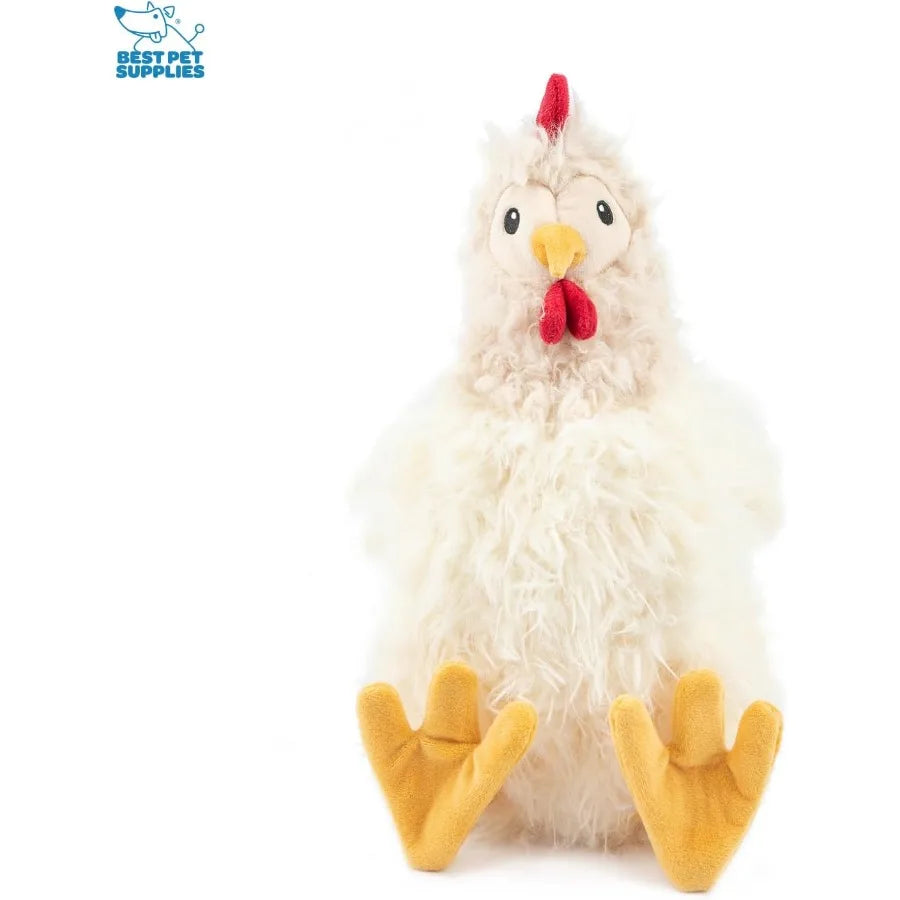 Chicken Crinkle Plush Dog Toys for Interactive Play Puppy and Senior Indoor Play Colorful Chicken Toy Shape Cute and Cuddly Cri