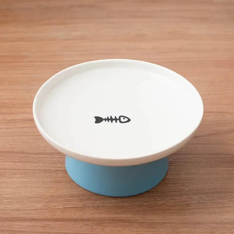 Cat Bowl Ceramic Pet Bowls Cat Dog Bowl Dish Pet Food Plate Kitten Water Dish Feeder Dog Bowl Feeder for Cats Pet Accessories