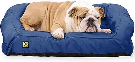 Tough Bolster Nesting Pillow Sofa Dog Bed with Removable Washable Cover - Durable, Water Resistant with Nonskid Bottom - Small,