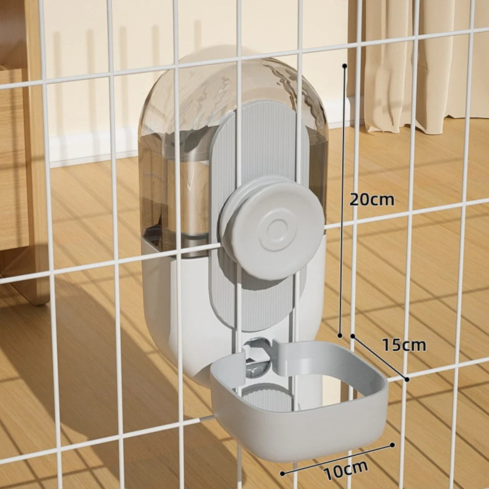 27oz Automatic Pet Bowl Cage Hanging Feeder Pet Water Bottle Food Container Dispenser Bowl For Puppy Cat Rabbit Pet Feeding Tool