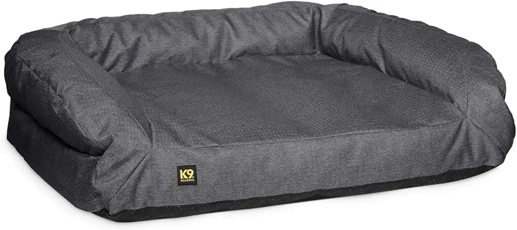 Tough Bolster Nesting Pillow Sofa Dog Bed with Removable Washable Cover - Durable, Water Resistant with Nonskid Bottom - Small,