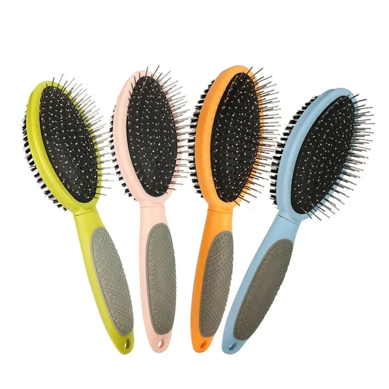Pet Brush 2 In 1 Massage Comb Dog for Shedding and Grooming Fit for All Long or Short Hair Pets Dog Supplies
