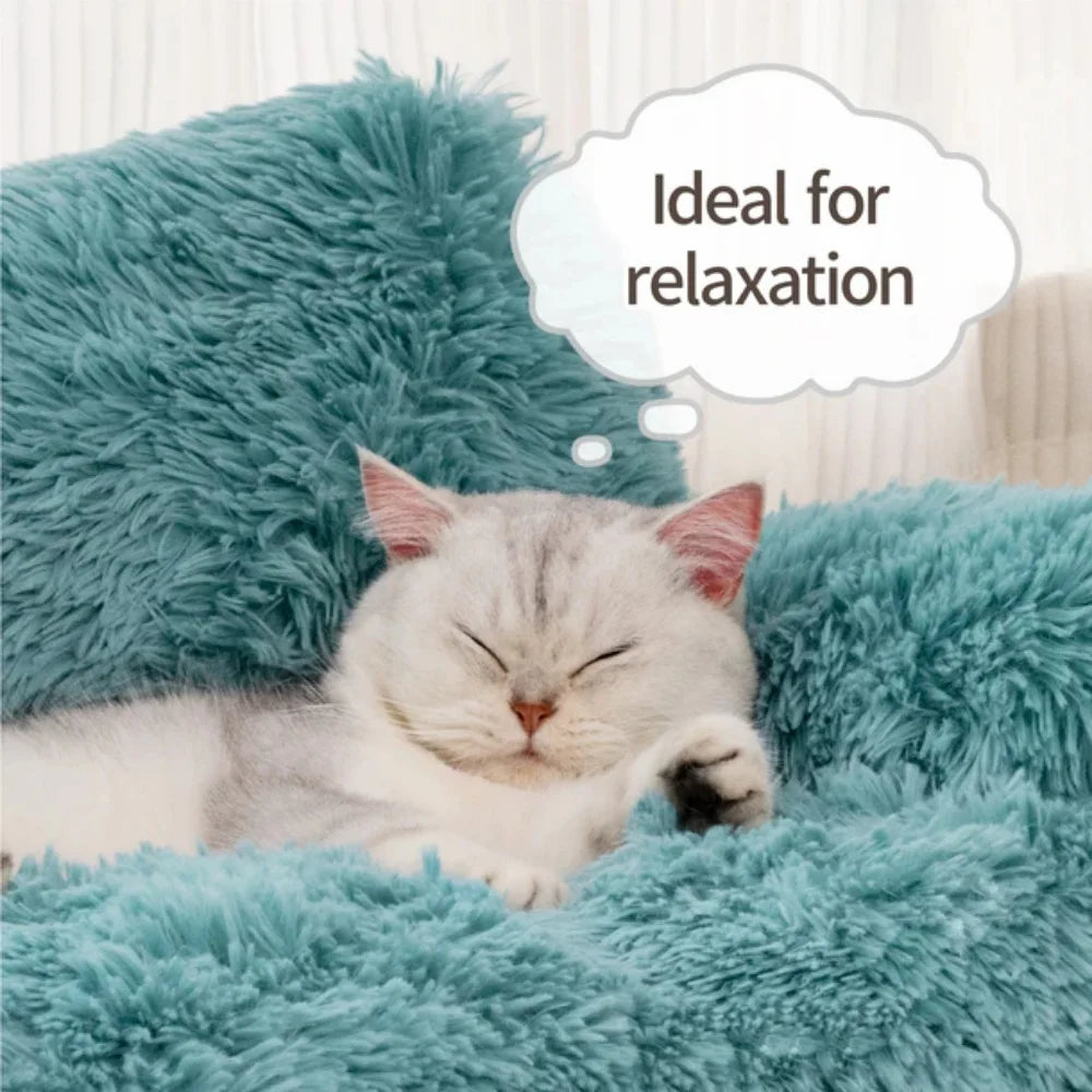 Mewoofun Dog Couch Small Dog Bed with Removable Washable Cute Cat Couch for PetsCat Beds for Indoor Cats with Anti-Slip Bottom