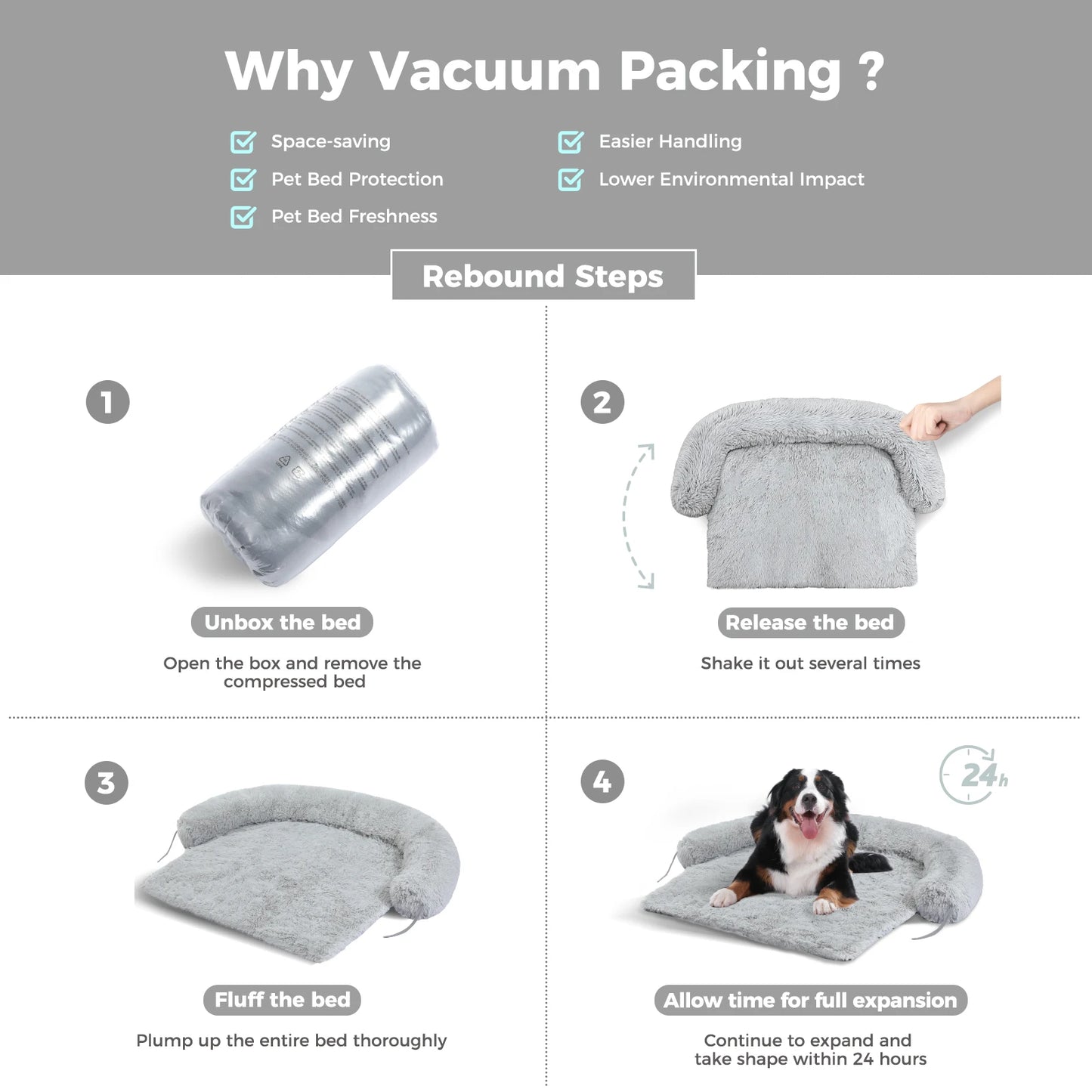 Dog Bed Large Sized Dog, Fluffy Dog Bed Couch Cover, Calming Large Dog Bed, Washable Dog Mat for Furniture Protector,Perfect for