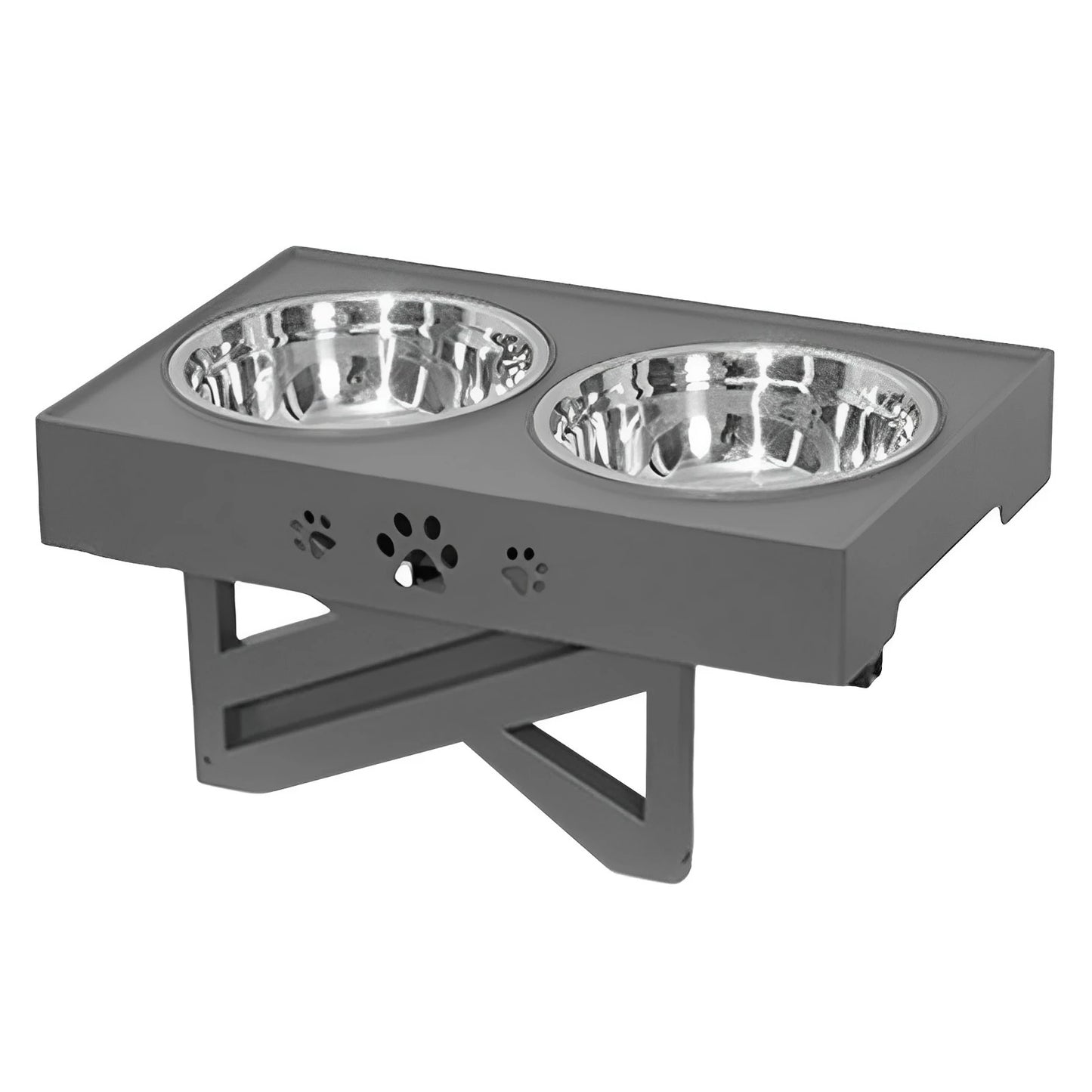 Stainless Steel Elevated Dog Bowl with Food Grade Material Leak-Proof Bowls Suitable for Small Medium & Large Dogs MIAO