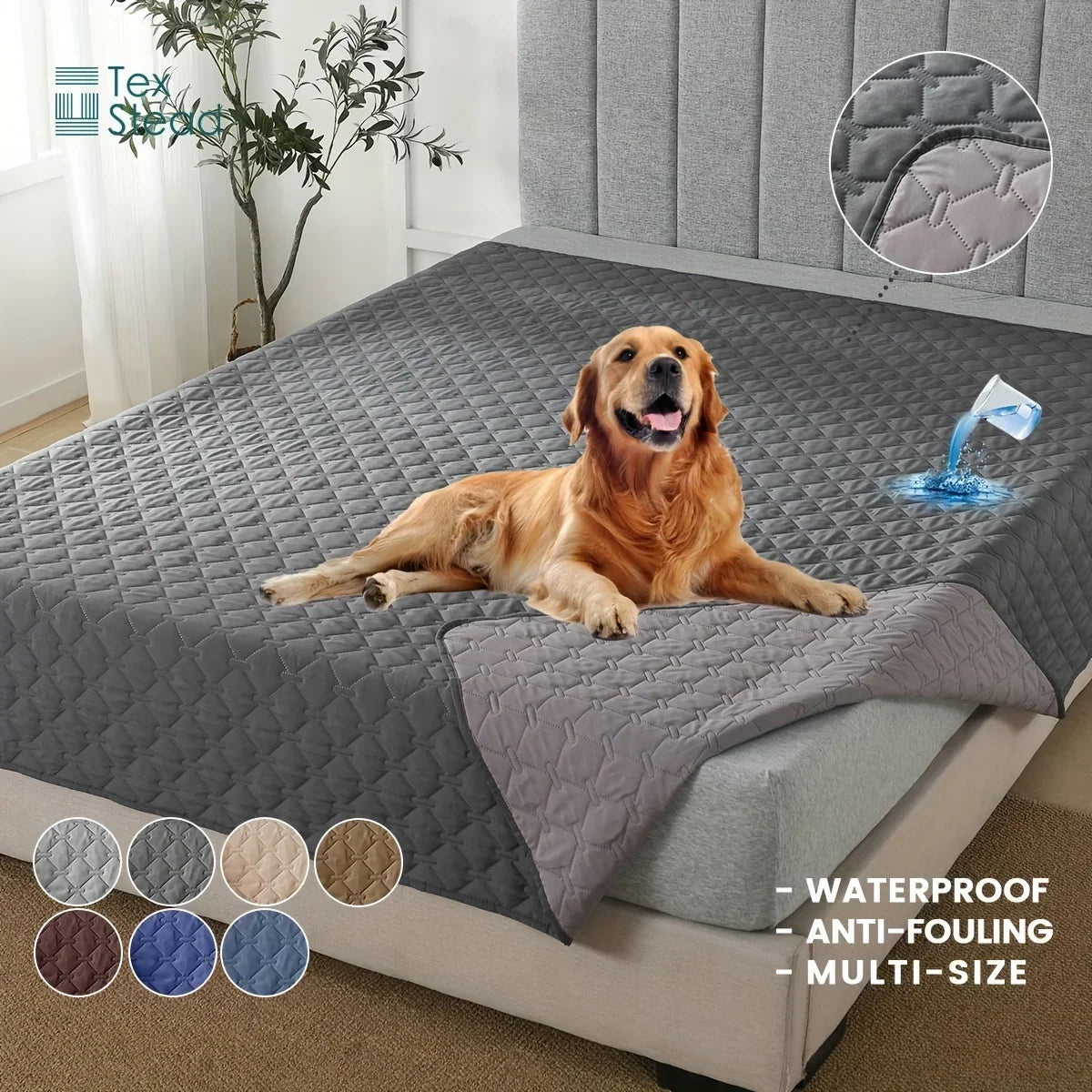 100% Double-Sided ANTI-LEAKAGE Dog Bed Cover Pet Blanket Sofa Couch Furniture Protector Pet placemat Cama perro Accesorios perro
