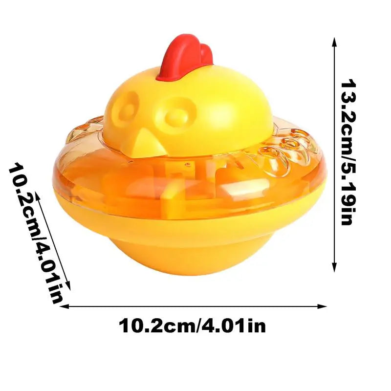 Treat Dispensing Cat Toy Interactive Pet Supplies Chicken Shape Cat Treat Dispenser Toy Cat Interactive Feeder Pet Food Leakage