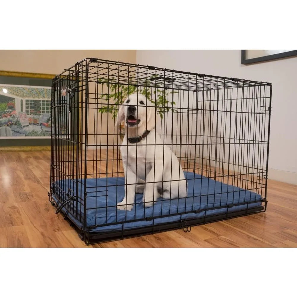 Tough Rip-Stop Orthopedic Dog Crate Bed - Durable, Removable, and Washable Cover, Kennel Crate Pad Fits in Crate, Medium 35"x22