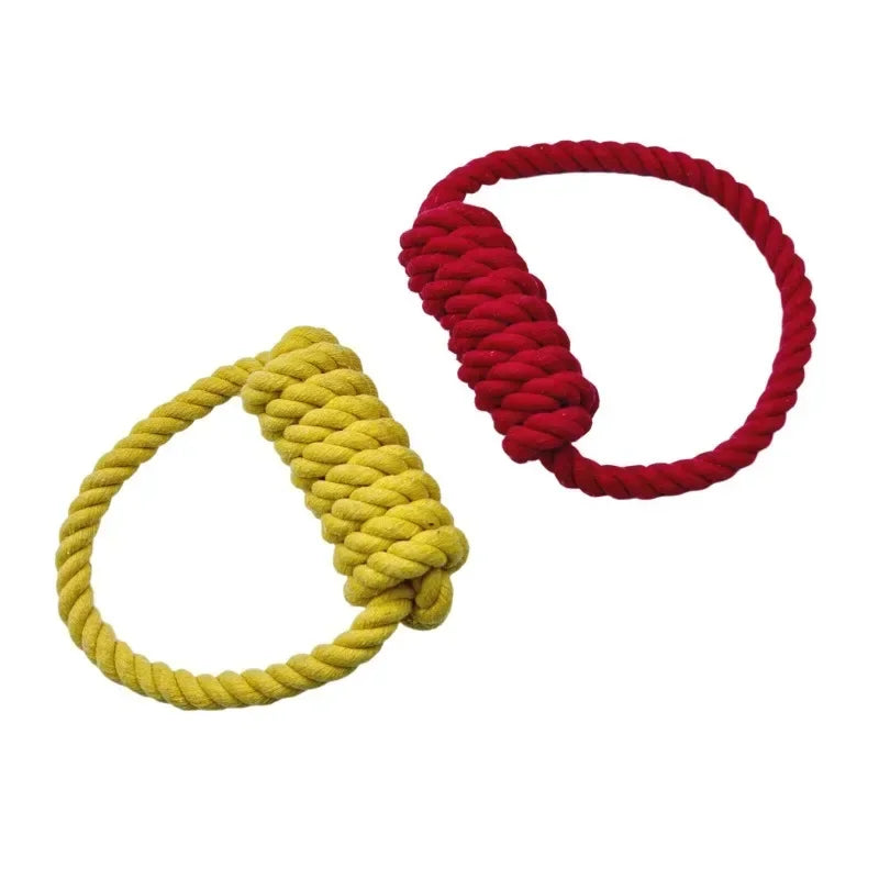 New Pet Dog Chewing Rope Toy Clean Teeth Durable Braided Cotton Rope Pet Molar Toy For Small Medium Large Dogs Supplies