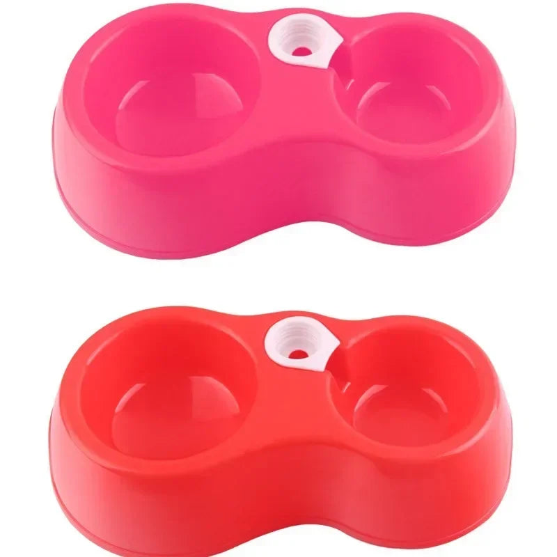 Dual Port Dog Automatic Water Dispenser Feeder Utensils Bowl Cat Drinking Fountain Food Dish Pet Bowl Cats Pet Dogs Pet Feeder