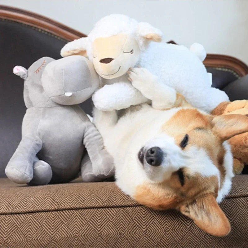 Cute Heartbeat Puppy Behavioral Training Toy Plush Pet Comfortable Snuggle Sleep Aid Doll Durable Dog Everything for Dogs