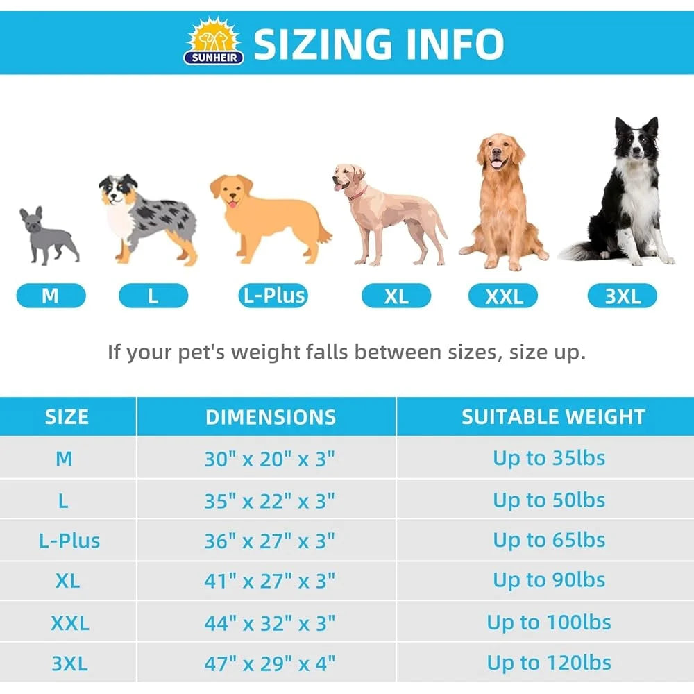 Orthopedic Waterproof Dog Bed Large Dogs Egg Foam Support Removable Washable Cover Anti-Slip Bottom Perfect Crate and Home
