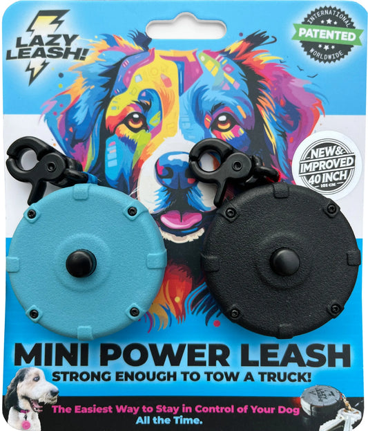 Safe & Easy Lightweight Heavy-Duty Wearable Mini Clip-On Adjustable Power Leash! Off-Leash Dog Walking Hiking Training & Travel