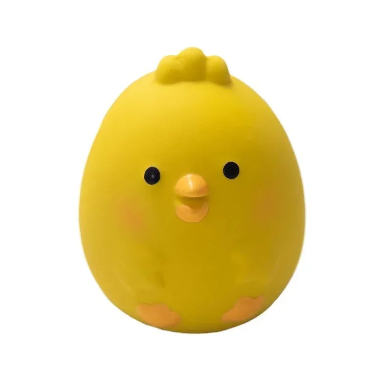 Pet Squeaky Toys Cute Chicken Dog Chewing Rubber Toy Cleaning Tooth Chew For Dogs Bite Resistant Sounder Supplies