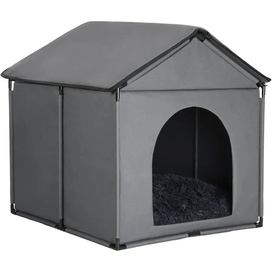 Large Dog House Soft Indoor with Internal Size 30x28x23in for Labrador Husky Samoyed Golden Retriever German Shepherd, Large Pet