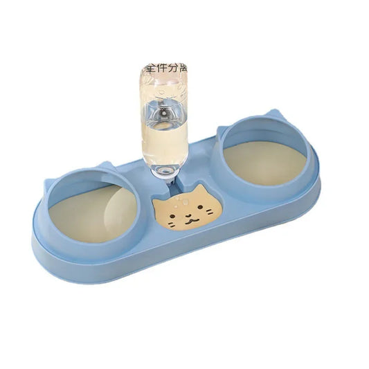 Bowl Drinking Stand Food Automatic Feeder Cats Bowl Dog For Raised Double Water Fountain Cat Bowls Dish Bowl Pet With
