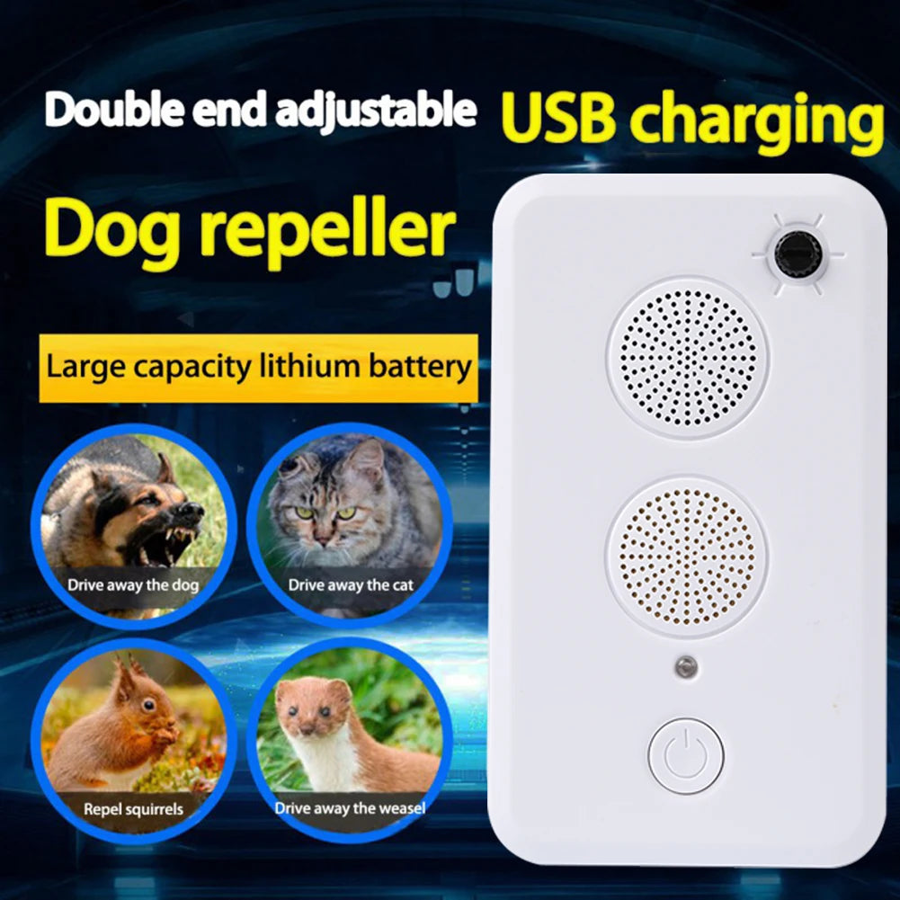 Ultrasonic Anti Barking Device Anti-disturbing Puppy Barking Stopper Anti-noise Rechargeable Deterrent Sound Trainer Tools