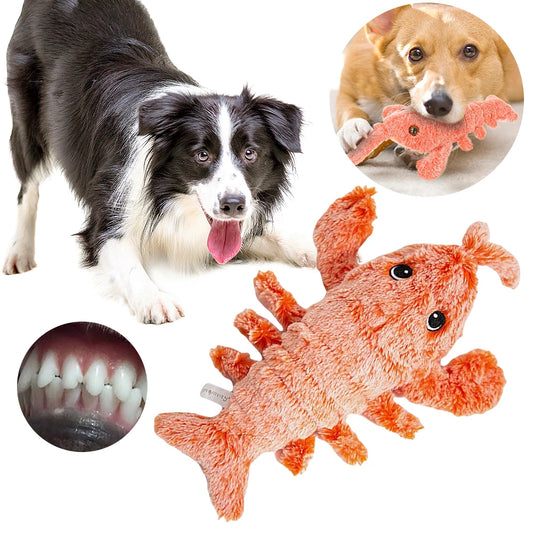 Plush Squeaky Dog Toys Floppy Lobster Interactive Dog Toy Interactive Dog Toys To Keep Them Busy for Small Medium Large Dogs