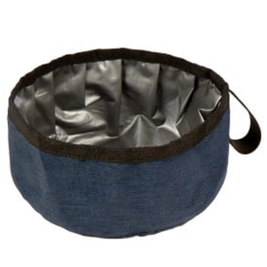 Portable Pet Travel Bowl Lightweight Collapsible Dog Cat Food Water Bowl Easy Clean Holds 4 Cups Travel-Friendly Wipe-Clean