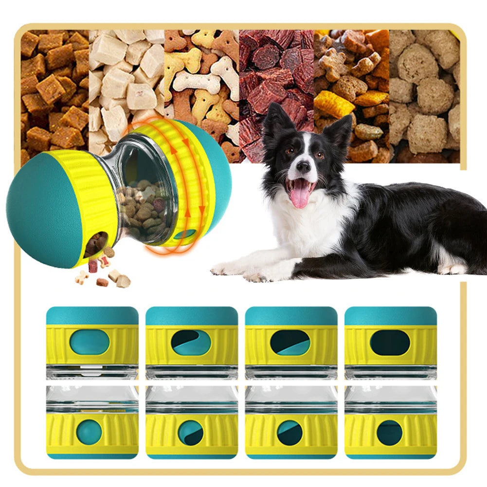 Pet Slow Feeder Food Dispensing Dog Toy Dog Enrichment Toy IQ Training & Playing Improves Pets Digestion Dog Treat Ball