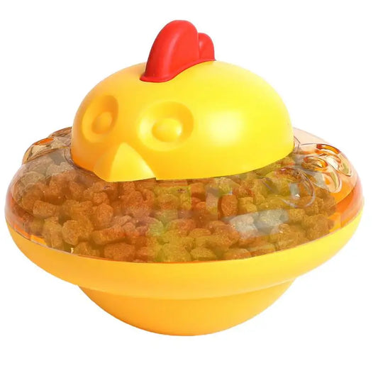 Treat Dispensing Cat Toy Interactive Pet Supplies Chicken Shape Cat Treat Dispenser Toy Cat Interactive Feeder Pet Food Leakage