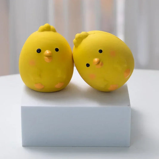 Pet Squeaky Toys Cute Chicken Dog Chewing Rubber Toy Cleaning Tooth Chew For Dogs Bite Resistant Sounder Supplies