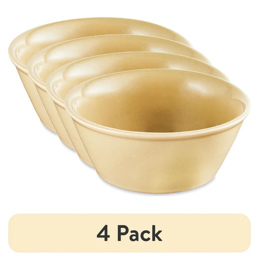 4 Pack Basic Ceramic Dog Bowl Durable Dishwasher Safe Microwave Safe Easy Clean Ideal Small Dogs Pet Feeding Supplies