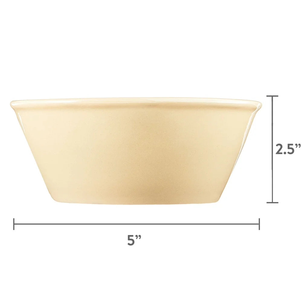4 Pack Basic Ceramic Dog Bowl Durable Dishwasher Safe Microwave Safe Easy Clean Ideal Small Dogs Pet Feeding Supplies
