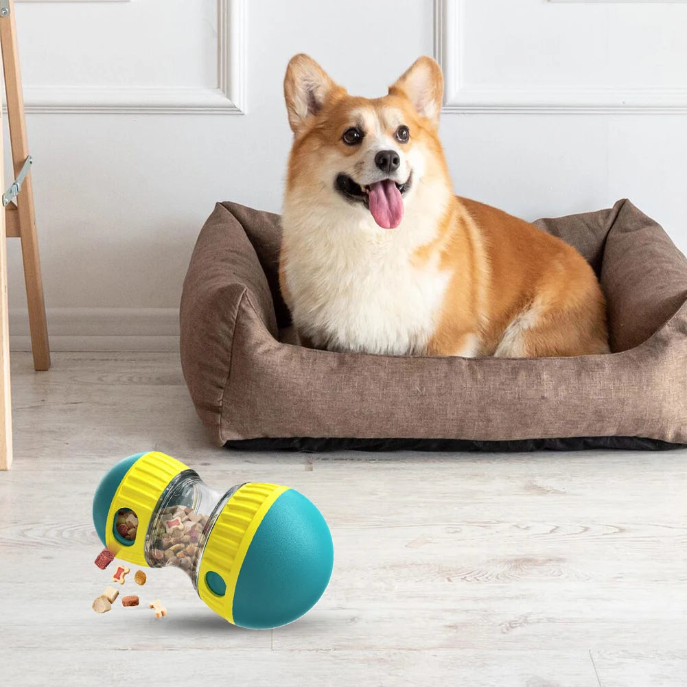 Pet Slow Feeder Food Dispensing Dog Toy Dog Enrichment Toy IQ Training & Playing Improves Pets Digestion Dog Treat Ball
