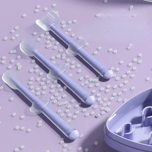 3pcs/set Care Purple Supplies Cat Cleaning Pet Bad Up Cat Tartar Mouth Gel Brush Pet Silica Clear Toothbrush Breath Dog Teeth