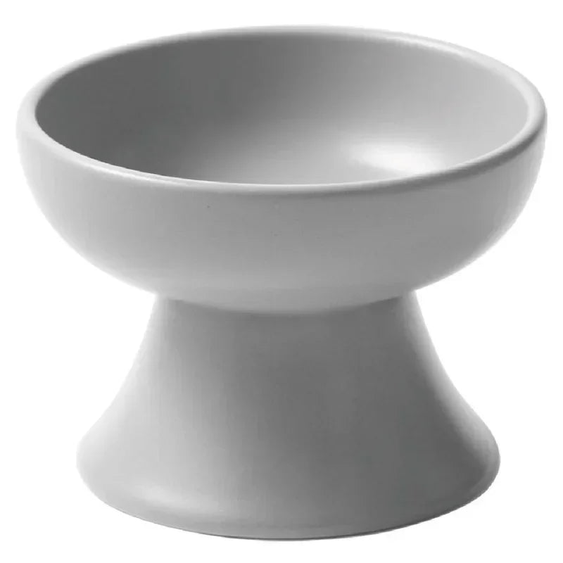 Cat Bowl Anti Vomiting, Elevated Cat Food Bowls, Ceramic Pet Food Bowl for Flat Faced Cats, Small Dogs, Protect Pet's Spine