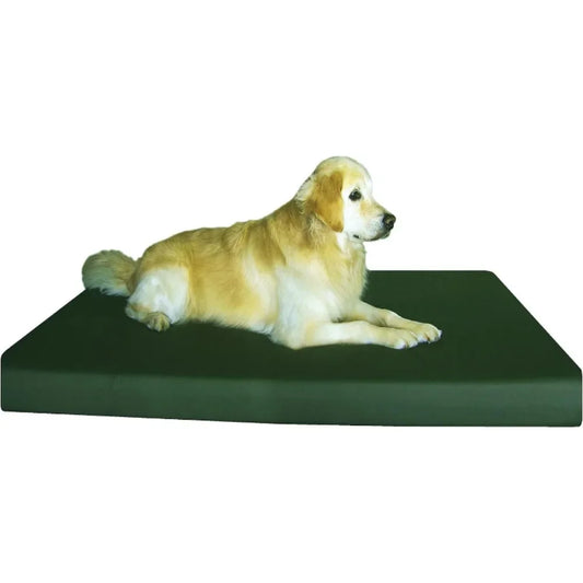 Orthopedic Gel Infused Memory Foam Dog Bed for Large Pet, Waterproof Liner with Durable Canvas Cover