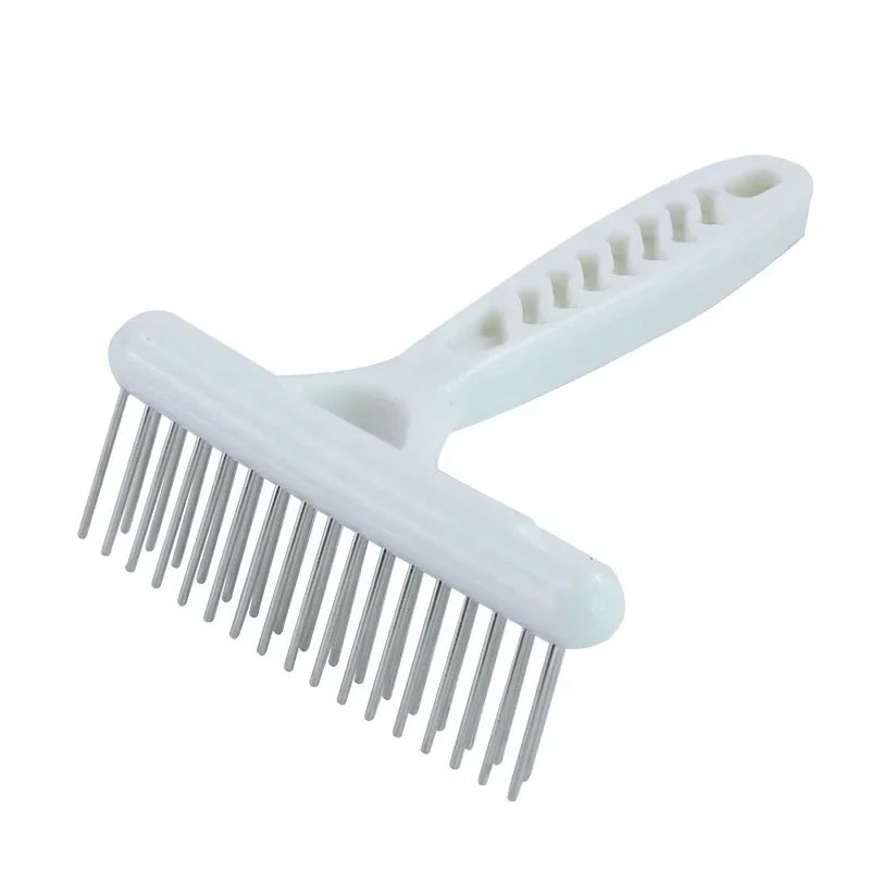 SUPERPET White Rake Comb for Dogs  Brush Short Long Hair Fur Shedding Remove Cat Dog Brush Grooming Tools Pet Dog Supplies