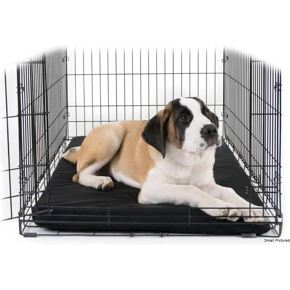 Tough Rip-Stop Orthopedic Dog Crate Bed - Durable, Removable, and Washable Cover, Kennel Crate Pad Fits in Crate, Medium 35"x22